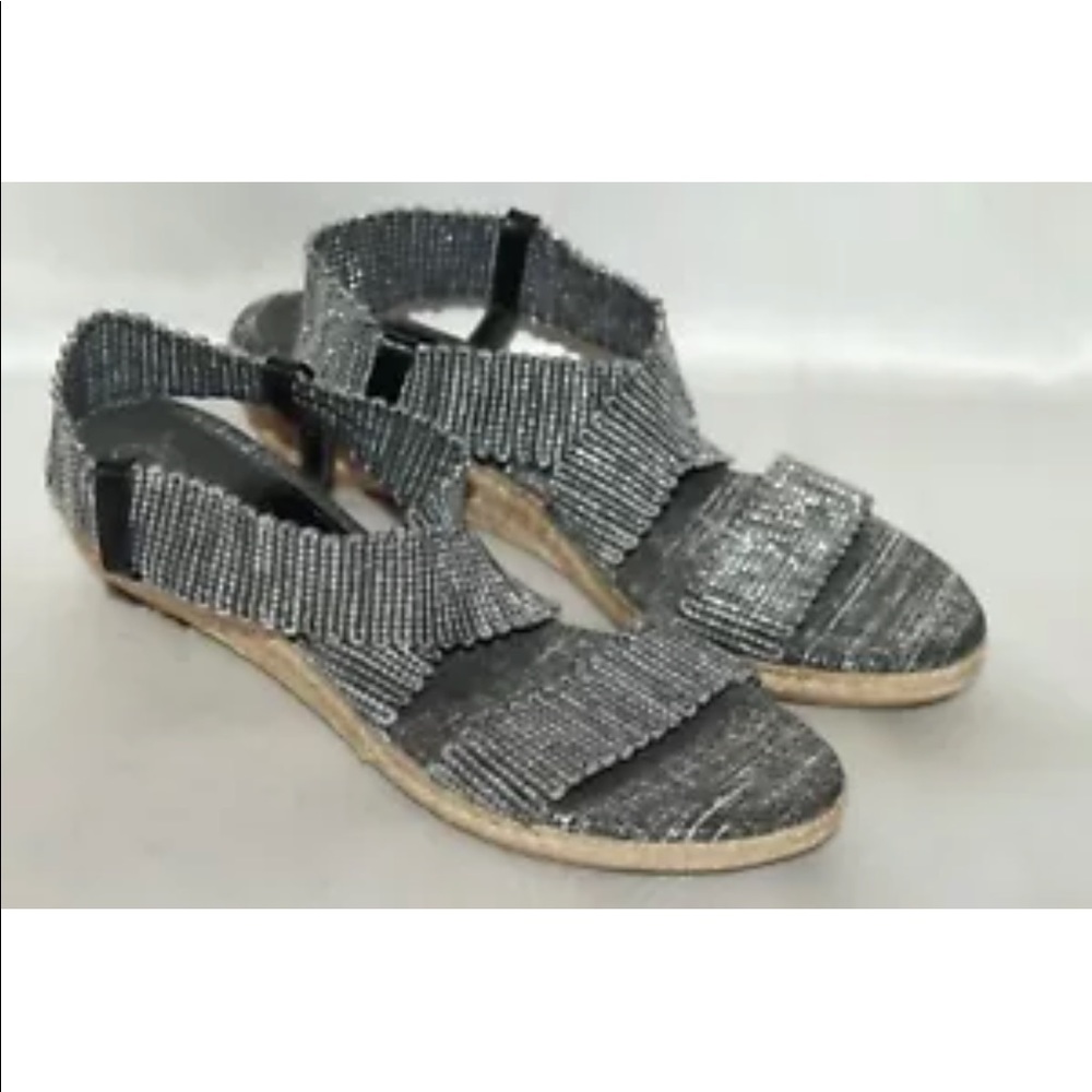 Jean Michel Cazabet Elasticized strap wedge sandal